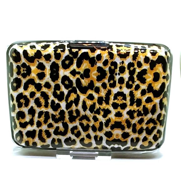 Animal Print RFID Blocking Card Holder - Picture 2 of 3